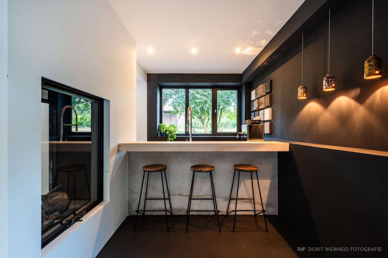 Küchen/Kaminbereich